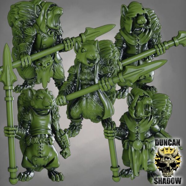 Squirrel Folk with Spears