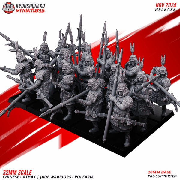 Jade Warrior with polearms