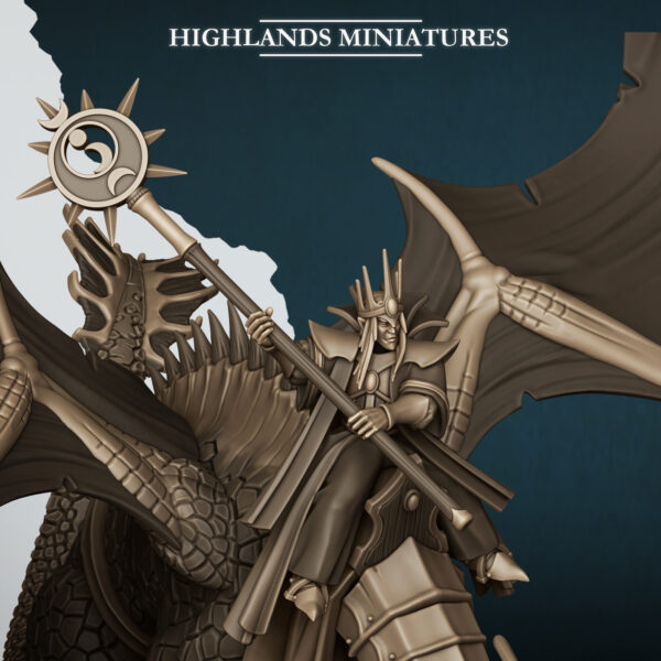 Aegean Elves Great Mage on Dragon