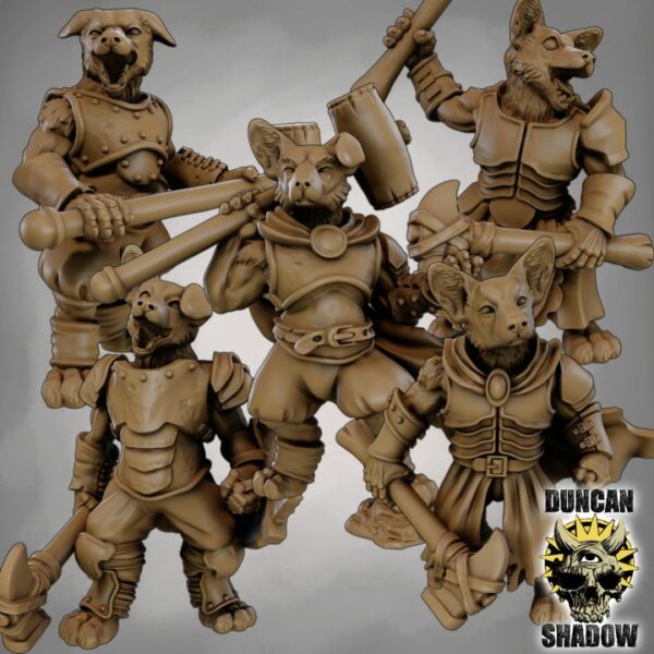 Dogfolk with Hammers