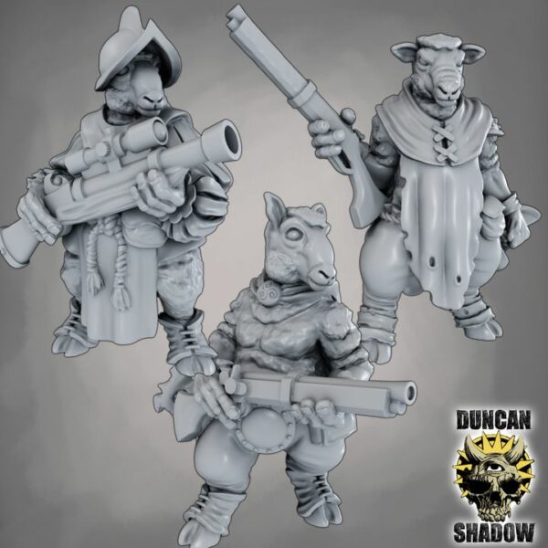 Sheepfolk with Rifles