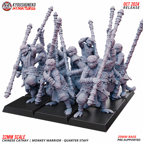 Monkey Warriors with Quarterstaves