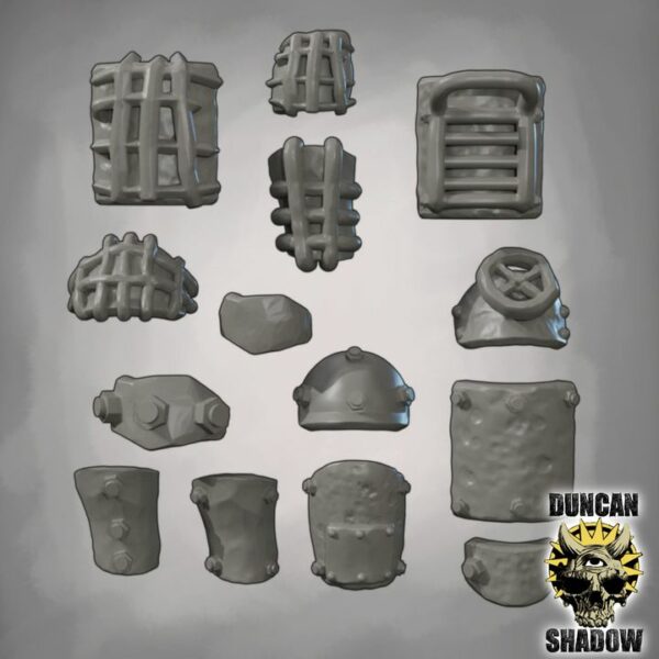 Raider Shoulder Armour Kit Bashing parts