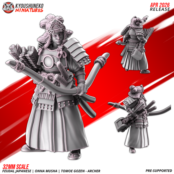 Feudal Japanese Tomoe Gozen Archer