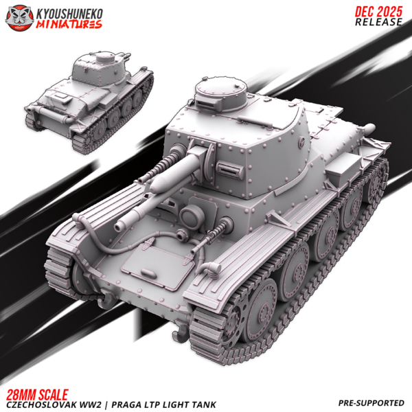 Czechoslovak WW2 Praga LTP Light Tank