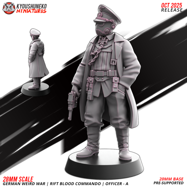 German Weird War Rift Blood Commando Officer
