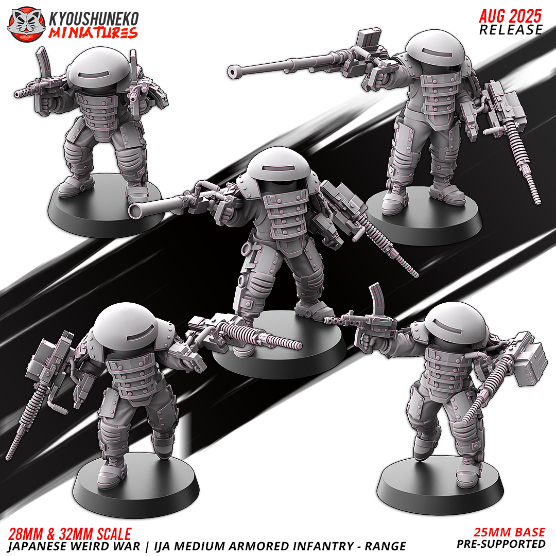 Japanese Weird War IJA Medium Armoured Infantry Range