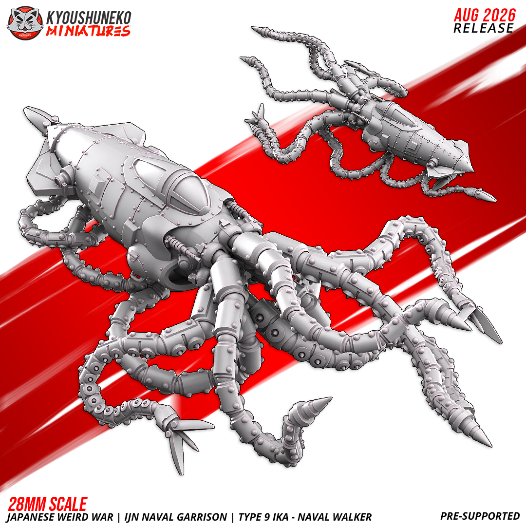 Japanese Weird War IJN Type-9 Ikaw Naval Walker - obrazek 2