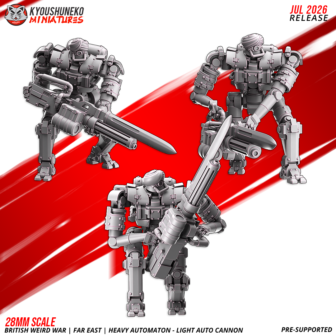 British Weird War Far East Heavy Automaton Light Auto Cannon