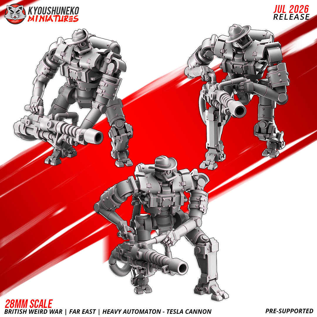 British Weird War Far East Heavy Automaton Tesla Cannon