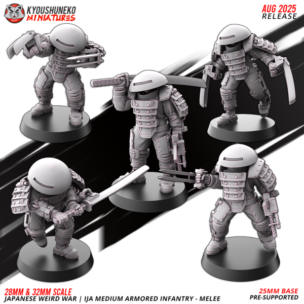Japanese Weird War IJA Medium Armoured Infantry Melee