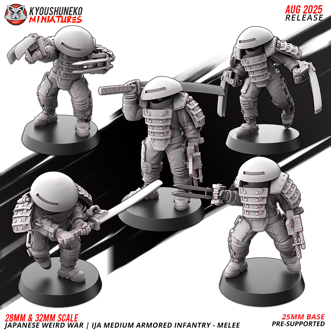 Japanese Weird War IJA Medium Armoured Infantry Melee