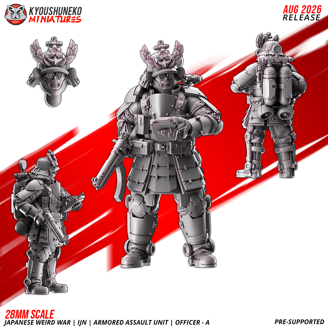 Japanese Weird War IJN Armoured Assault Unit Officer
