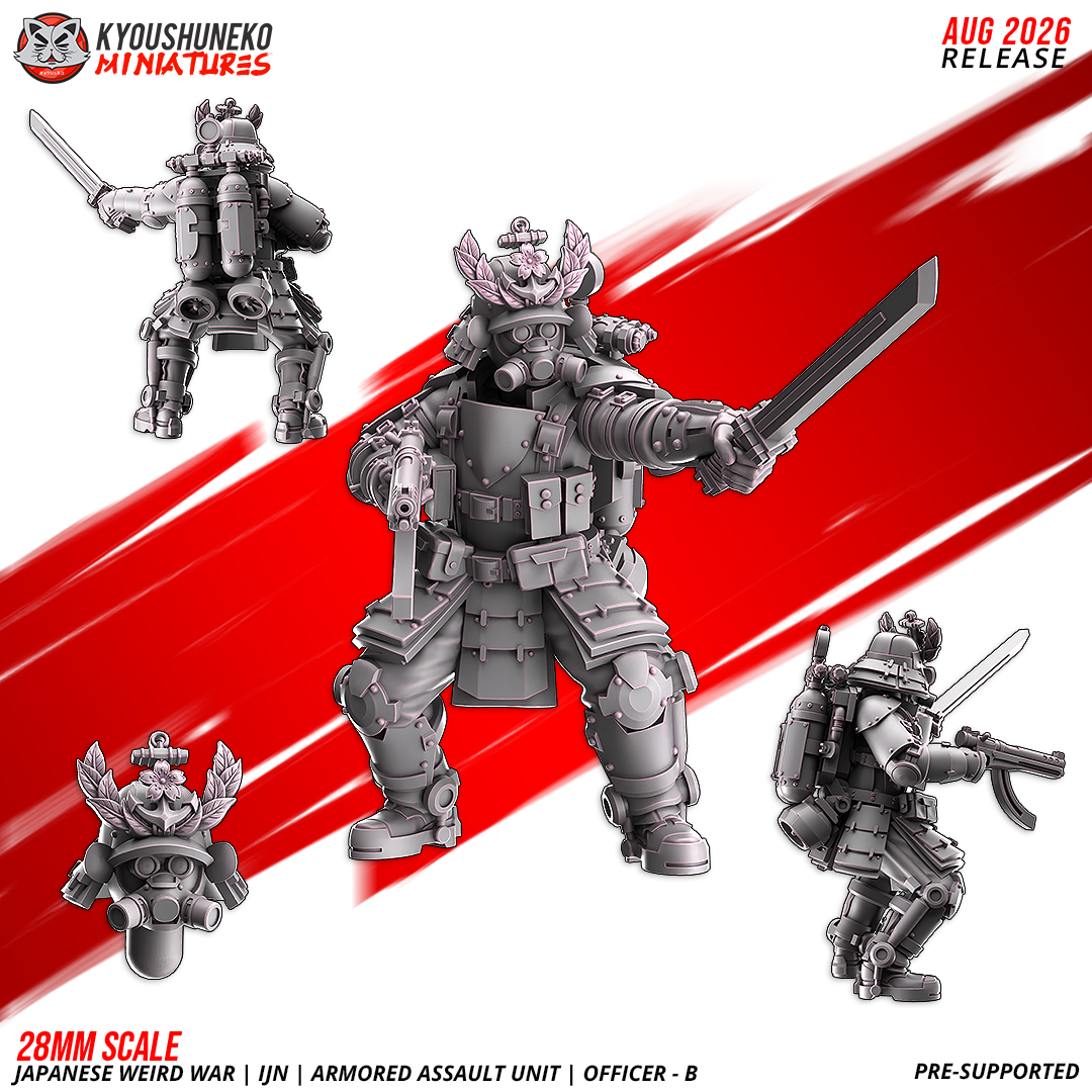 Japanese Weird War IJN Armoured Assault Unit Officer - obrazek 2