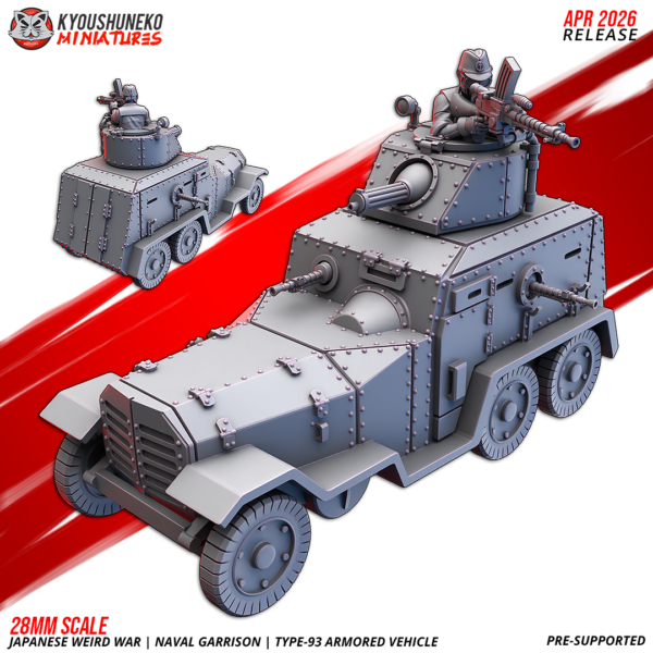 Japanese Weird War IJN Naval Garrison Type-93 Armoured Vehicle