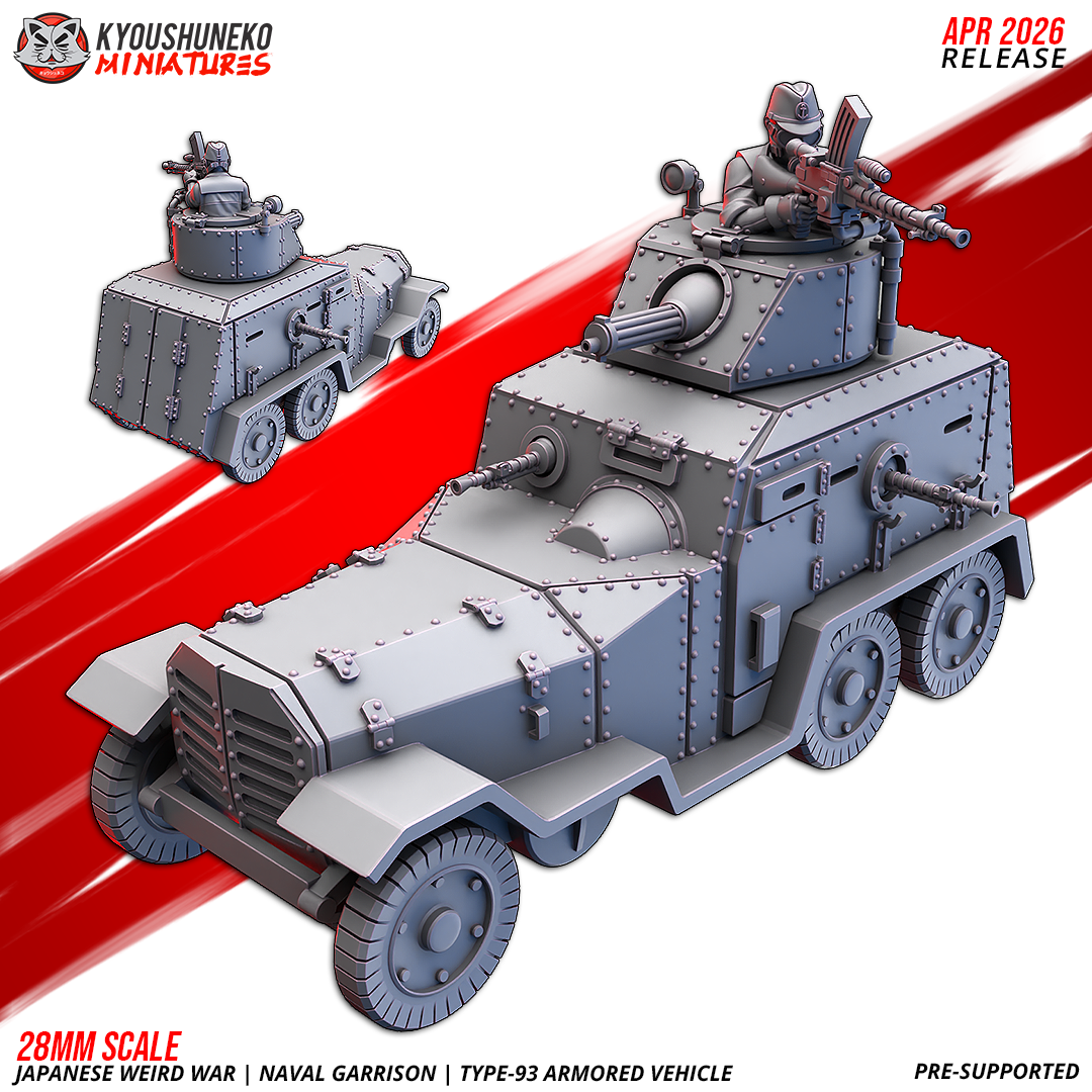 Japanese Weird War IJN Naval Garrison Type-93 Armoured Vehicle