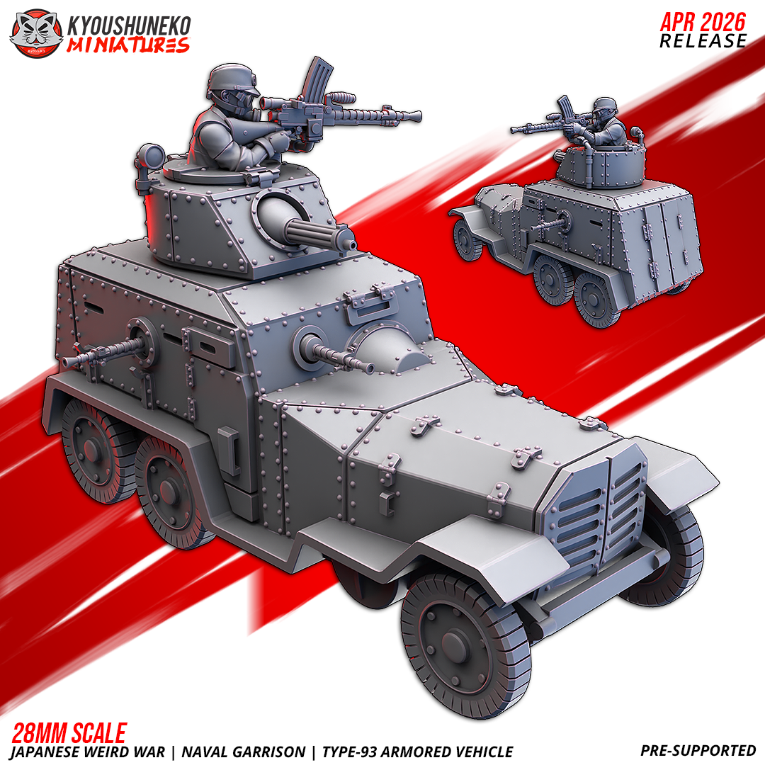 Japanese Weird War IJN Naval Garrison Type-93 Armoured Vehicle - obrazek 2