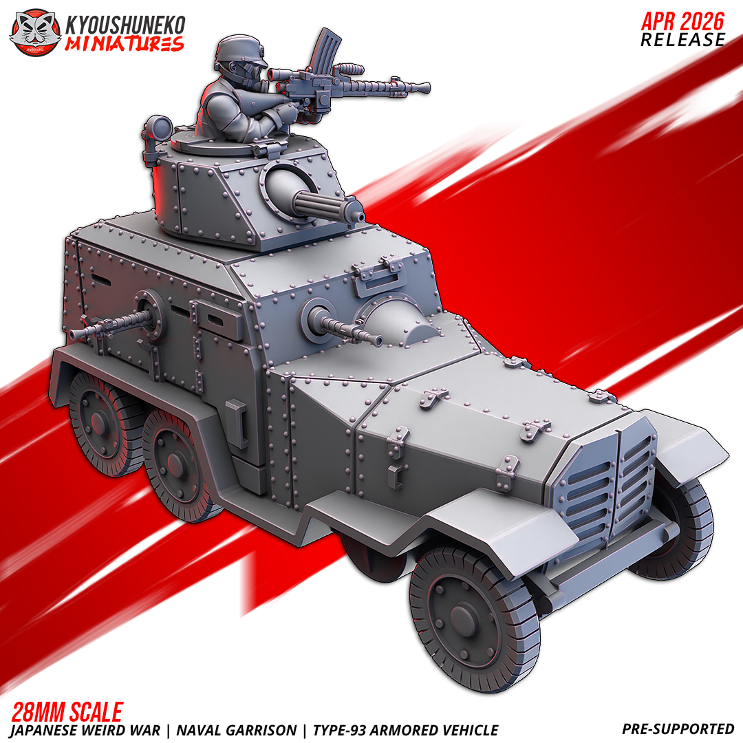 Japanese Weird War IJN Naval Garrison Type-93 Armoured Vehicle - obrazek 4