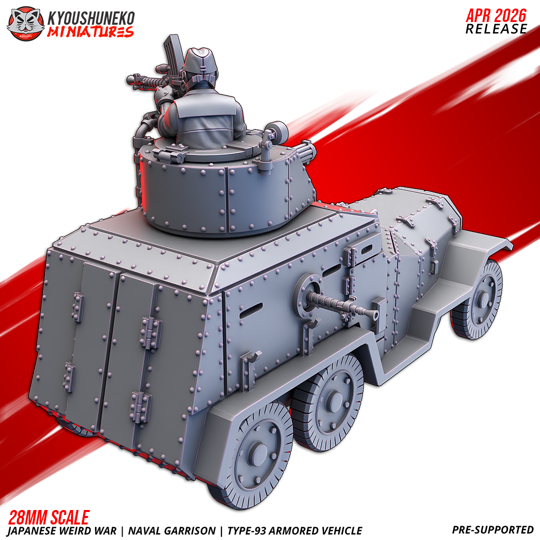 Japanese Weird War IJN Naval Garrison Type-93 Armoured Vehicle - obrazek 6