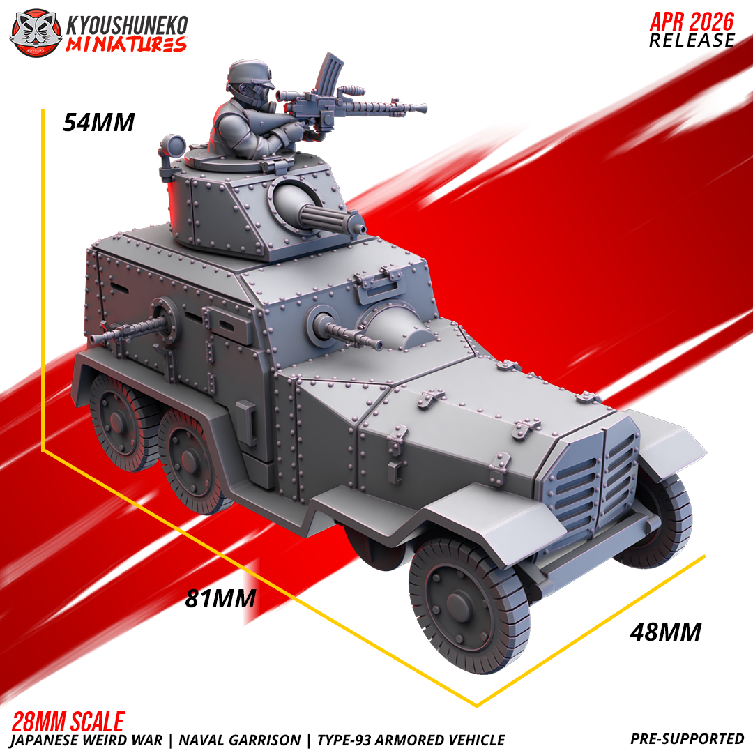 Japanese Weird War IJN Naval Garrison Type-93 Armoured Vehicle - obrazek 9
