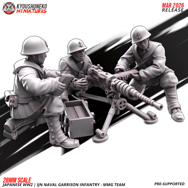 Japanese Weird War IJN Naval Garrison Infantry MMG Team