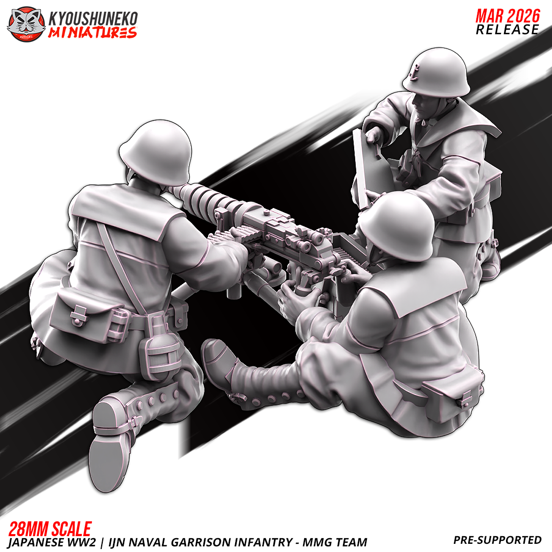 Japanese Weird War IJN Naval Garrison Infantry MMG Team - obrazek 2