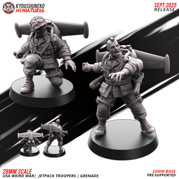 USA Weird War Jetpack Troopers Granade