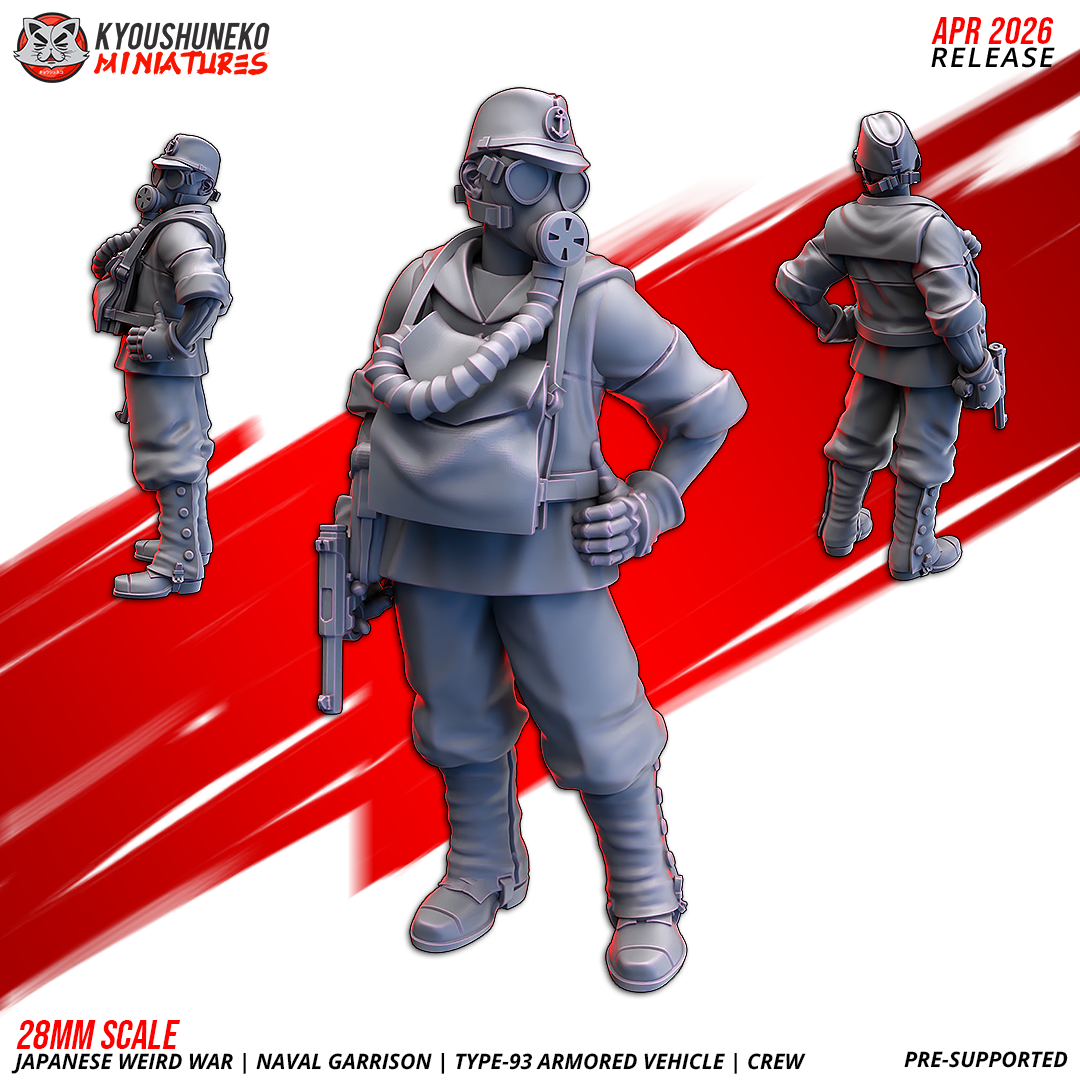 Japanese Weird War Naval Garrison Type-93 Armoured Vehicle Crew - obrazek 4