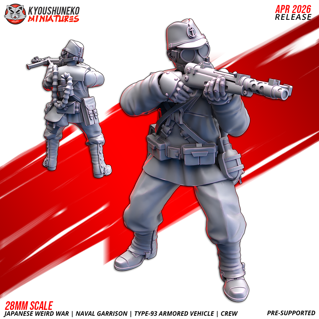 Japanese Weird War Naval Garrison Type-93 Armoured Vehicle Crew - obrazek 2