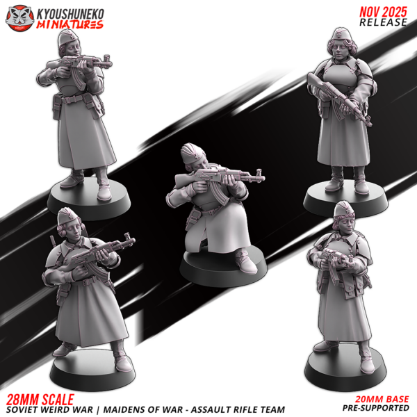 Soviet Weird War Maidens of War Assault Rifle Team