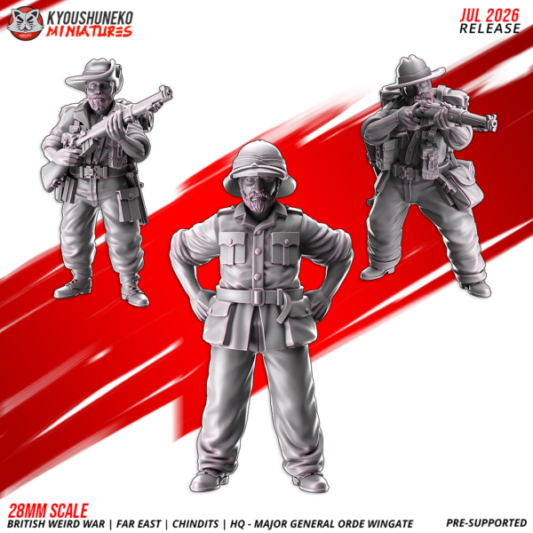 British Weird War Far Chindit HQ General Orde Wingate