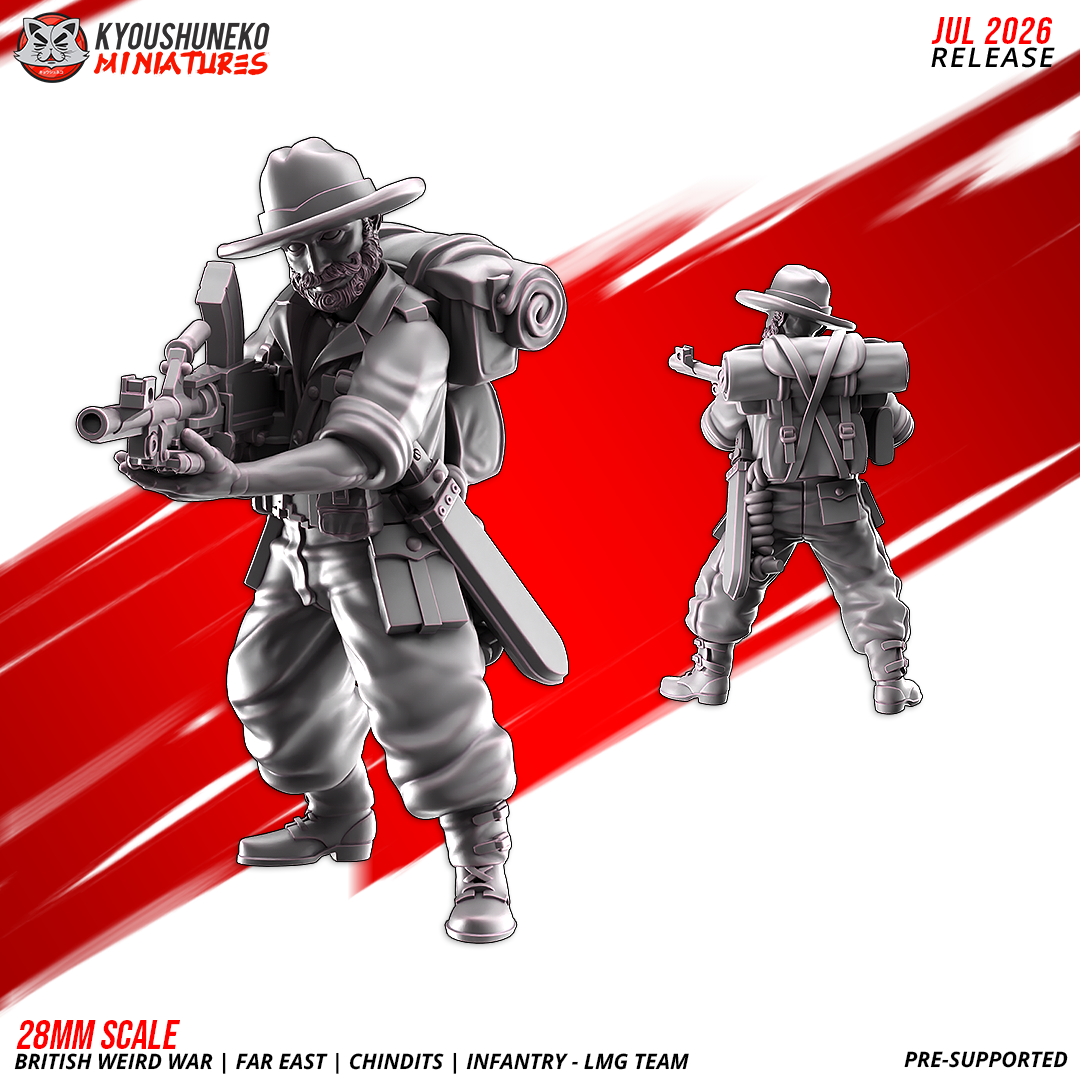 British Weird War Far Chindit Infantry LMG Team - obrazek 4