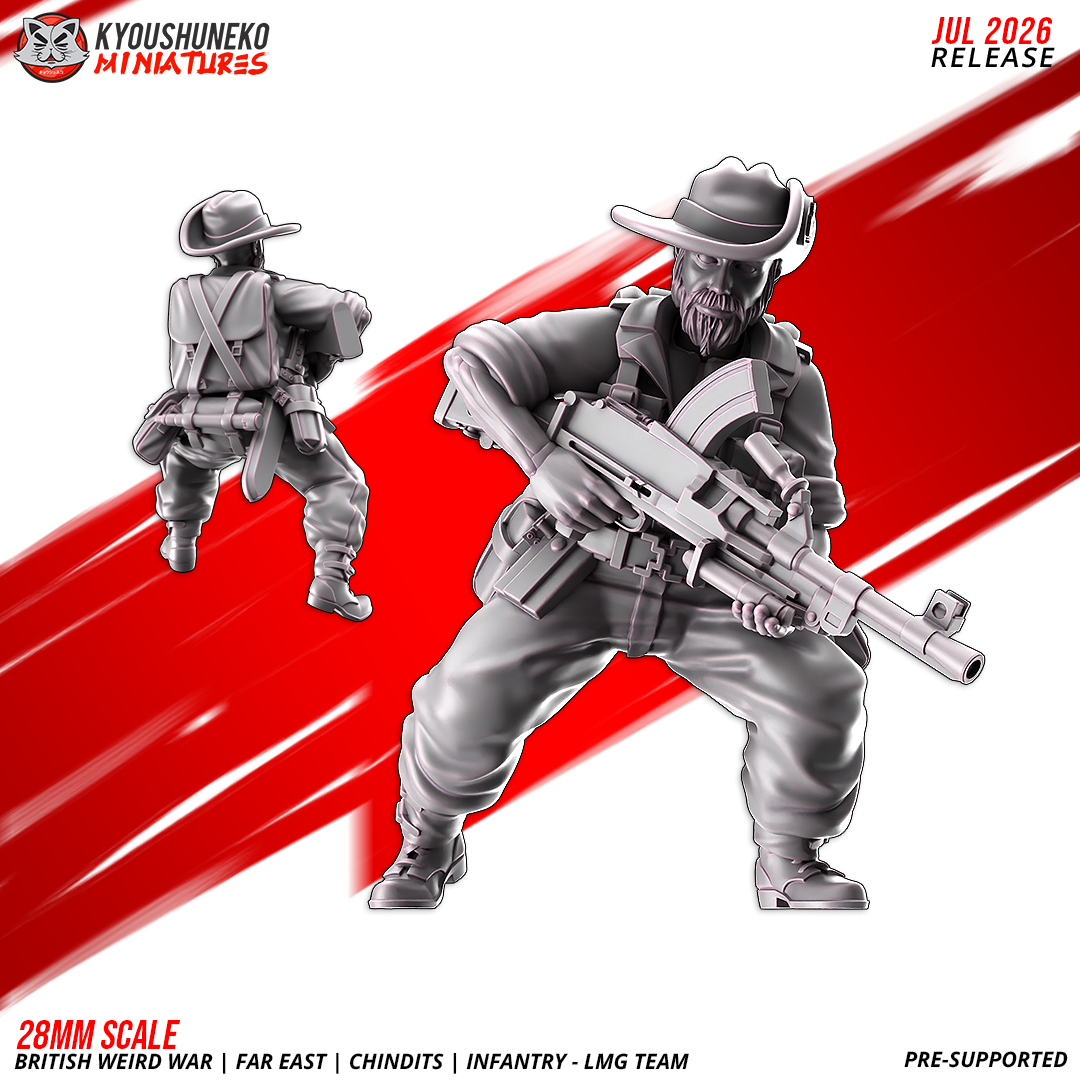 British Weird War Far Chindit Infantry LMG Team - obrazek 2