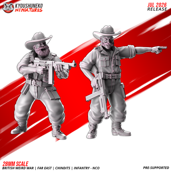 British Weird War Far East Chindit Infantry NCO