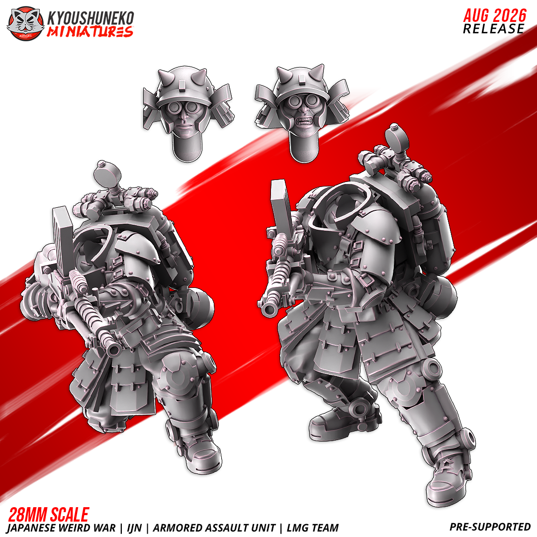 Japanese Weird War IJN Armoured Assault Unit LMG - obrazek 2