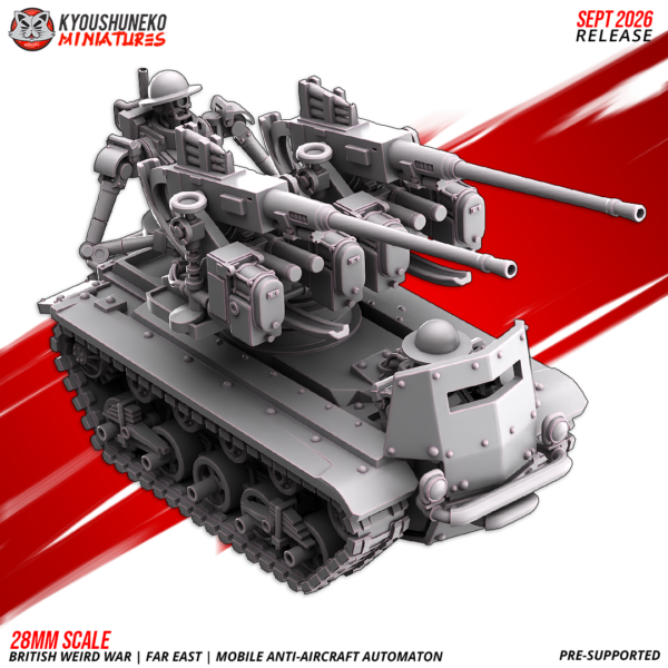 British Weird War Far East Mobile Anti-Aircraft Automaton